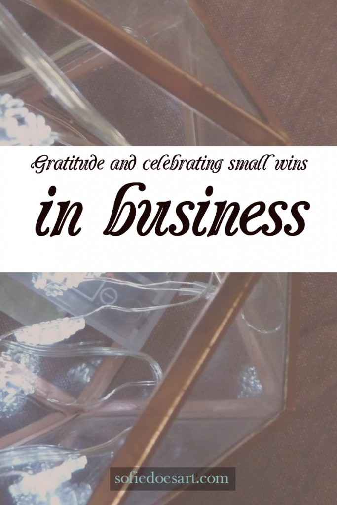 Gratitude and celebrating small wins in business
